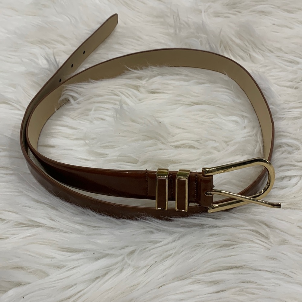 Long Shiny Brown Belt. Size M